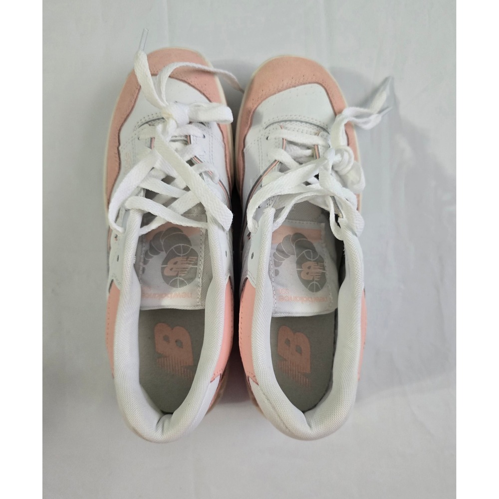 New Balance 550 White Pink Sneakers GSB550CD Womens 7.5 Kids 6 Low Top NWOT - Picture 9 of 15